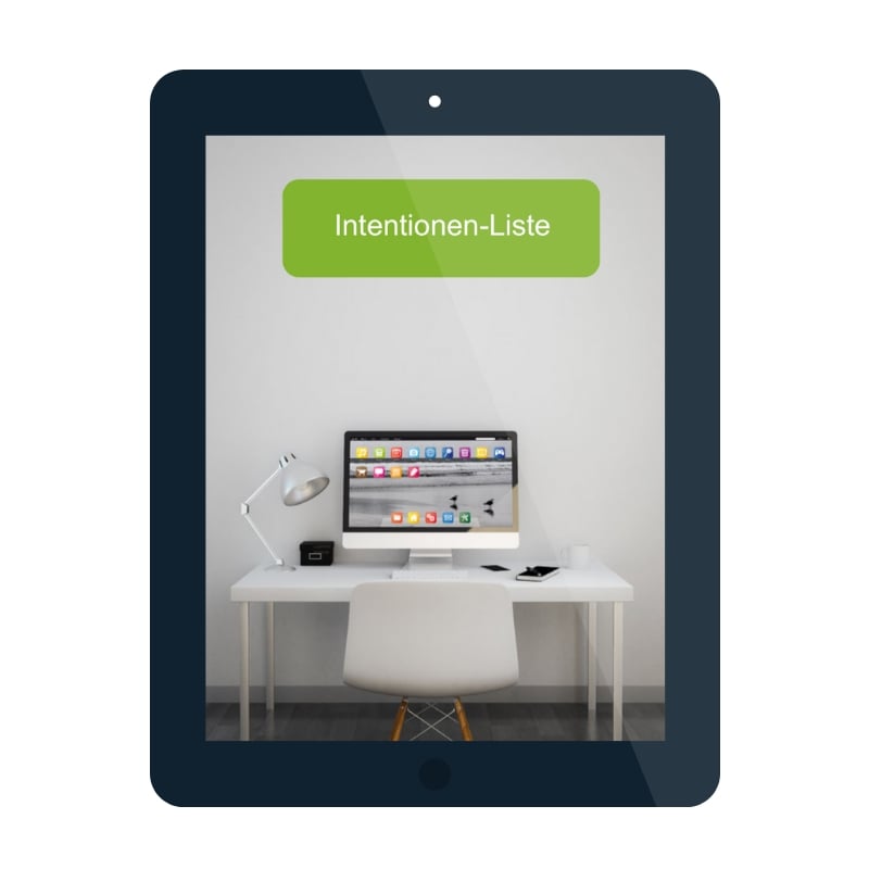 Intentionen Liste Mockup